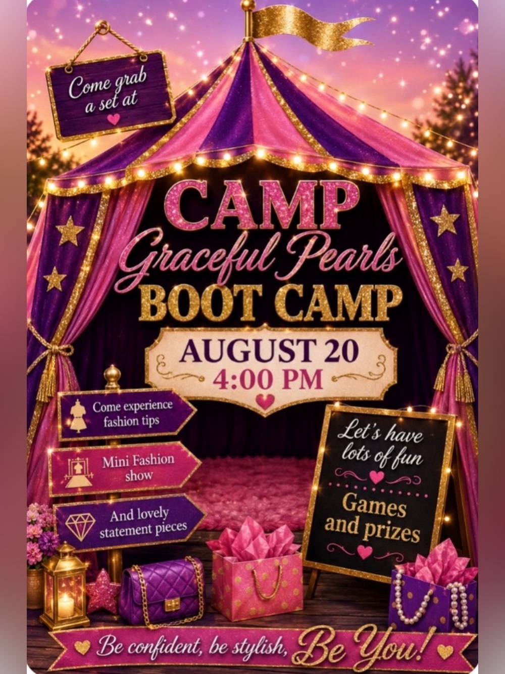💕💖Graceful Pearls Bootcamp
8/20/2026💖💕